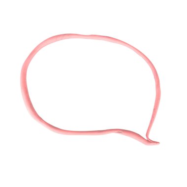 Plastik turuncu mesaj kutusu beyaz arkaplanda izole edildi.