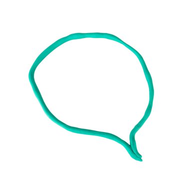 Plastik turuncu mesaj kutusu beyaz arkaplanda izole edildi.