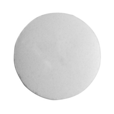 Beyaz arkaplanda izole edilmiş beyaz hap.