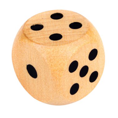 zar tahtası beyaz arkaplanda izole.