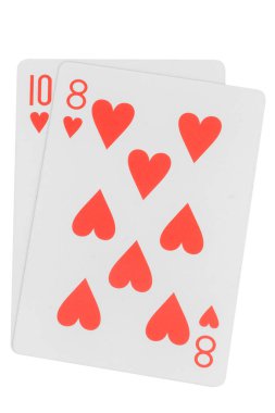 Kart dokuz beyaz arka planda izole edilmiş.