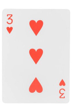 Kart dokuz beyaz arka planda izole edilmiş.