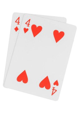 Kart dokuz beyaz arka planda izole edilmiş.