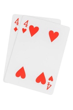 Kart dokuz beyaz arka planda izole edilmiş.