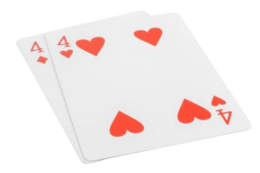 Kart dokuz beyaz arka planda izole edilmiş.