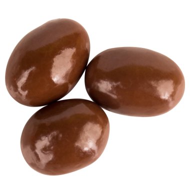 Çukulata yığını dokusu beyaz üzerine izole