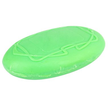 sabun yeşili beyaz arkaplanda izole.