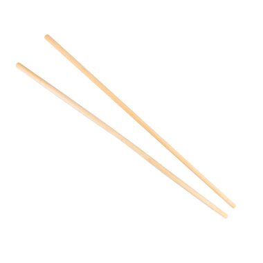 Ahşap yemek çubukları beyaz arka plan.