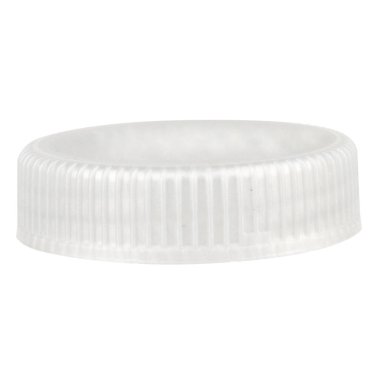 Plastik şişe kapağı grisi beyaz arka planda izole edilmiş.