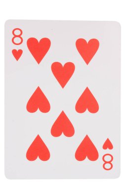 Kart oyunu beyaz oyunda şans 8 kupa.