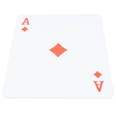 Kağıt oyunu beyaz oyun as as elmas.