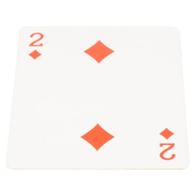 Kağıt oyunu beyaz oyun iki elmas şans.