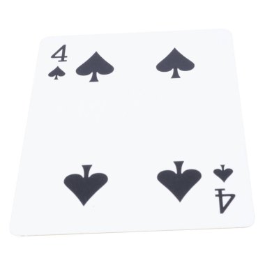 Kağıt oyunu beyaz oyunda şans dört maça.