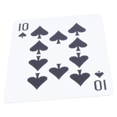 Kağıt oyunu beyaz oyunda şans 10 maça.