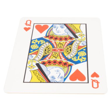 Beyaz oyun üzerine kumar oynayın Şans Kraliçesi kalpleri.