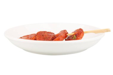 Beyaz Arkaplanlı Tayland Köfteleri.