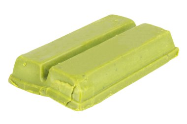 Yeşil Çay Matcha Çikolata Beyaz Arkaplan Minimalist Yemek Fotoğrafları.