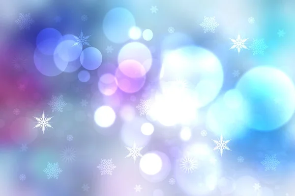Soyut Bulanık Neşeli Narin Kış Noel Leri Parlak Turkuaz Mavi — Stok fotoğraf
