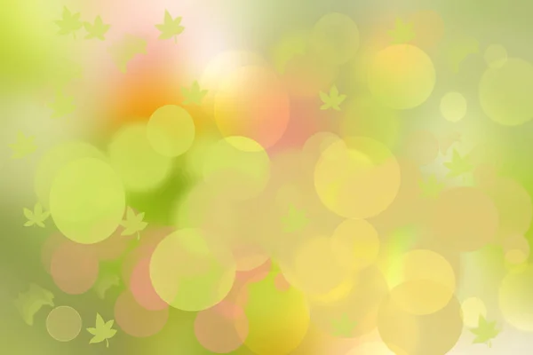 Abstraktní Podzim Gradient Zlatozelená Žlutozelená Jasně Pozadí Textury Listy Bokeh — Stock fotografie