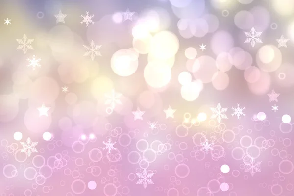 Abstract Blurred Festive Delicate Winter Christmas Happy New Year Background — 图库照片