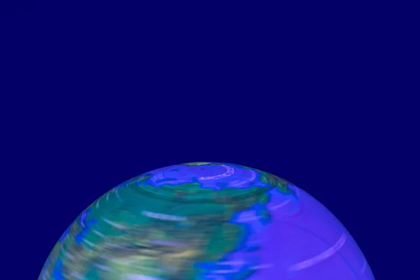 Hintergrund Erde Leuchtet Ein Leuchtender Und Rotierender Erdglobus Oder Planet — Stockfoto