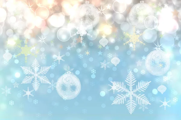 Streszczenie Rozmyte Świąteczne Zimowe Boże Narodzenie Lub Szczęśliwego Nowego Roku — Zdjęcie stockowe