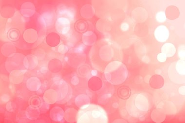 Şenlikli, soyut, turuncu, kırmızı arkaplan desenli, parıltılı, ışıltılı bokeh daireler ve yıldızlar. Mutlu yıllar, parti davetiyesi, sevgililer günü kartı konsepti.