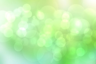 Soyut gradyan açık mavi turkuaz sarı, parlak, bulanık arka plan dokusu dairesel bokeh ışıkları. Güzel, taze bir fon. Tasarım için boşluk.