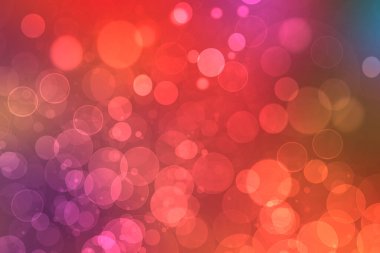 Abstract blurred fresh vivid spring summer light pastel pink magenta orange green bokeh background texture with bright circular soft color lights. Beautiful backdrop illustration.
