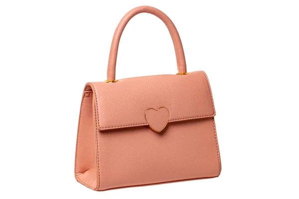Stylische Damenhandtasche Eine Modische Weibliche Rosa Luxus Handtasche Isoliert Auf — Stockfoto