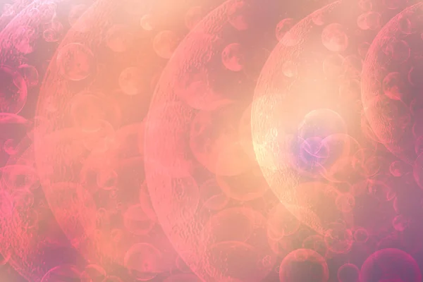 Abstrakte Hellorange Weiche Pastellfarbene Kosmos Universum Hintergrund Mit Rosa Gelben — Stockfoto