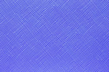 Kusursuz plastik doku arka planı. Kozmetik torbasının mavi yüzeyindeki bir detayın yakın çekimi. Güzel zemin. Makro.
