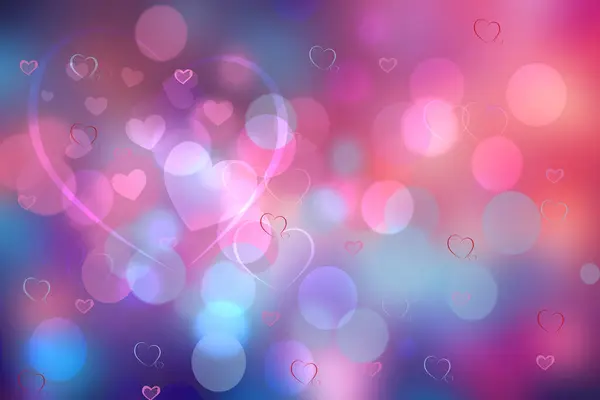 Abstract Festive Blurred Red Blue Pink Magenta Background Light Bokeh — Stock Photo, Image