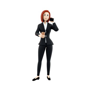 Üç boyutlu telefon konuşması yapan genç bir kadın. Telepen ile üç boyutlu kadın arıyor. 3D haberleşme ve iletimi akıllı telefon ile yapılandırName.