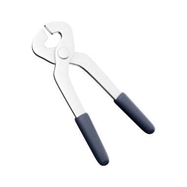 Üç boyutlu elektrikli kerpeten tasarımı. 3d kesme simgesi oluşturuluyor.