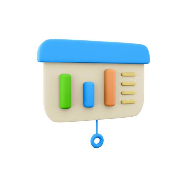 3 boyutlu çizelgeler. Gemide 3D çizim şemaları var. Beyaz fon ile ilgili 3d istatistikleri oluştur. 3d hazırlama çizelgeleri.