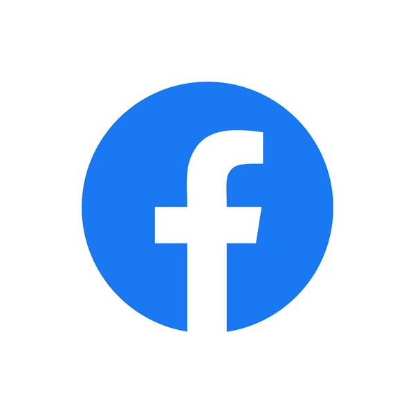 Facebook logo vekto simgesi beyaz kağıda yazdırıldı