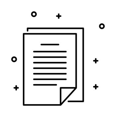 Transcript, education. line vector icon on transparent background. Outline Transcript, education. line vector icon.