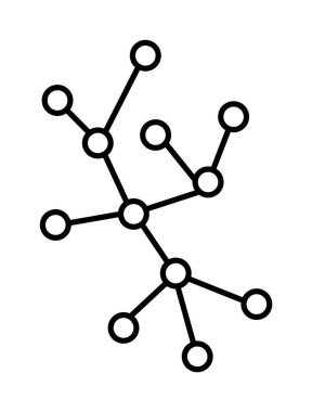 Atom, chemistry, hormone vector icon on transparent background. Outline Atom, chemistry, hormone vector icon.