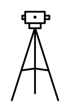 Laser, level, measurement vector icon on transparent background. Outline Laser, level, measurement vector icon.