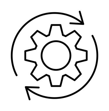 Development, methodology, repeat vector icon on transparent background. Outline Development, methodology, repeat vector icon.