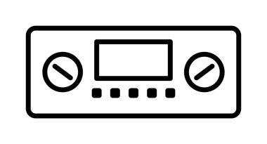 Climate, control, temperature vector icon on transparent background. Outline Climate, control, temperature vector icon.