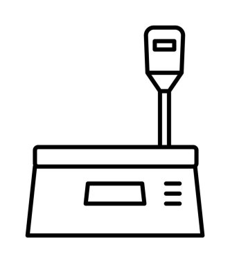 Jewelry, pawnshop, scales vector icon on transparent background. Outline Jewelry, pawnshop, scales vector icon.