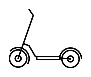 Rental, scooter, sport vector icon on transparent background. Outline Rental, scooter, sport vector icon.