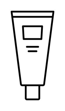 Cosmetic, cream, gel vector icon on transparent background. Outline Cosmetic, cream, gel vector icon.