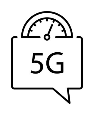 Speed, line vector icon on transparent background. Outline Speed, line vector icon.