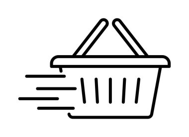 Shoping Cart, line vector icon on transparent background. Outline Shoping Cart, line vector icon.