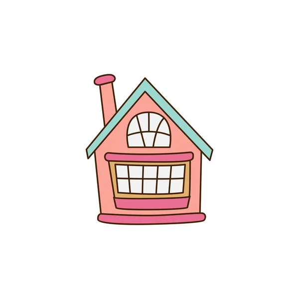 Niedliches Haus Illustration Ist Dieses Haus Sehr Attraktiv Und Niedlich — Stockvektor