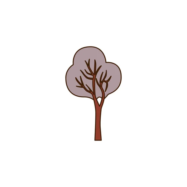 Vektorbaum Mit Grauem Blättersymbol Vector Tarniertes Haus Symbol — Stockvektor