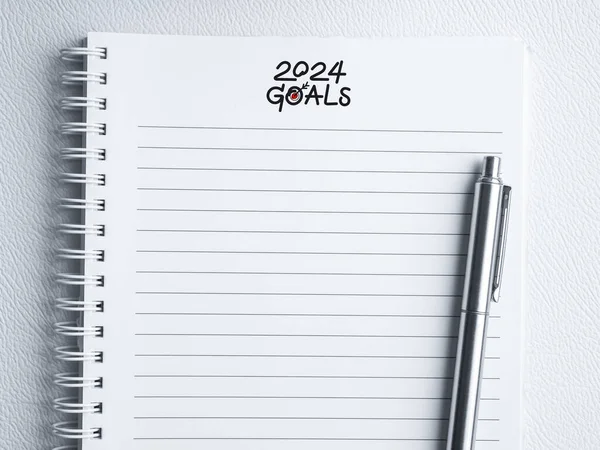 Goal Action Plan Resolution Concept New Year 2024 Text 2024 — Stock Photo, Image